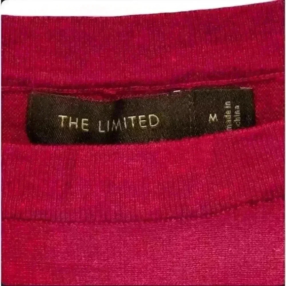 The Limited Women's maroon Button Shoulder Knit Sweater Size Medium - Picture 5 of 8